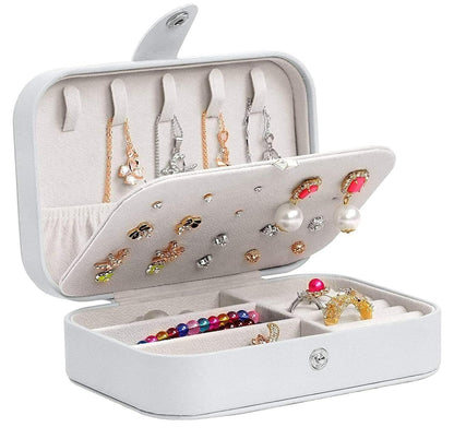 PU leather jewelry box organizer for rings earrings necklaces India
