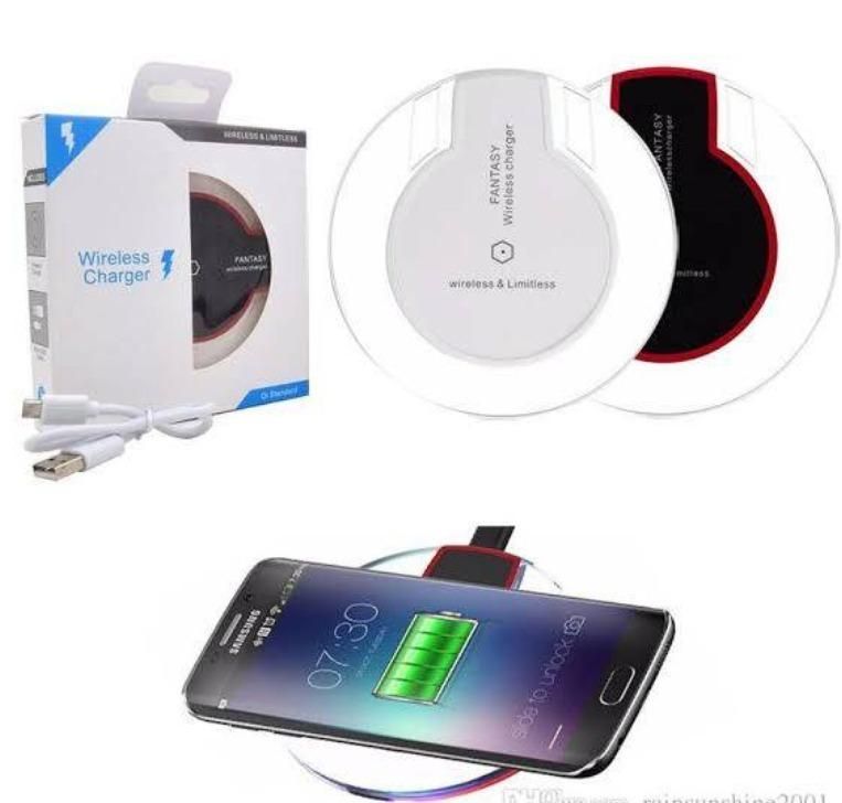 Ultra slim wireless charging pad fast Qi charger for smartphones India
