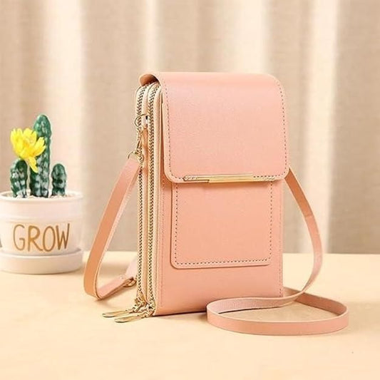Anti-theft PU leather ladies sling bag crossbody purse India
